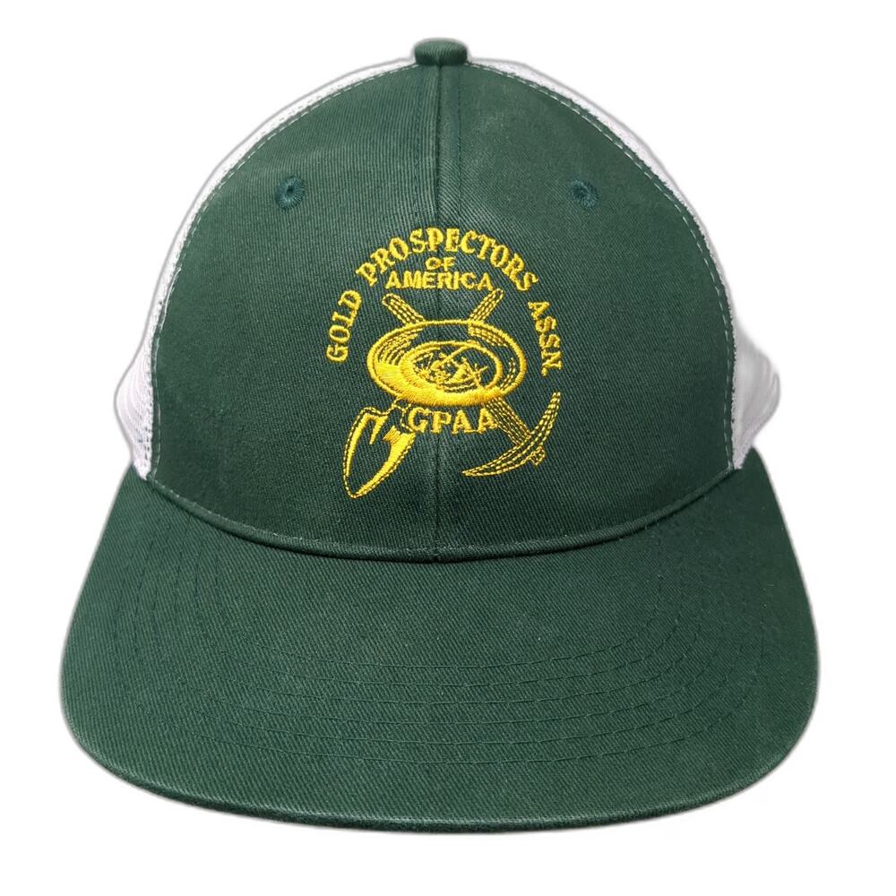 ABG Accessories Trucker Hat Green One Size Mesh GPAA Gold Prospectors Logo